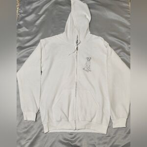 Gildan Heavy Blend White Hoodie